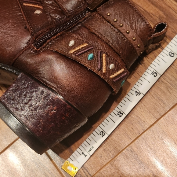 Lyard leather booties -Like new - Picture 2 of 12